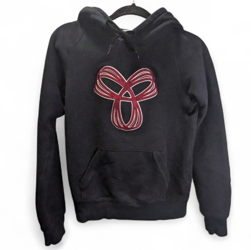 TNA Black Hoodie with Red Logo Y2K Size S
